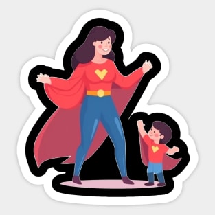 SUPER MOM Sticker